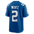IN.Colts #2 Carson Wentz Royal Game Jersey Stitched American Football Jerseys