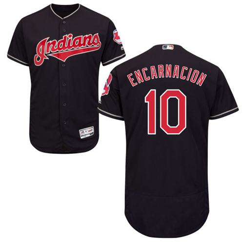 Custom Fan-Made Edwin Encarnacion Cleveland Guardians #10 Blue Baseball Jersey