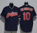 Custom Fan-Made Edwin Encarnacion Cleveland Guardians #10 Blue Baseball Jersey
