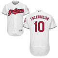 Custom Fan-Made Edwin Encarnacion Cleveland Guardians #10 White Baseball Jersey