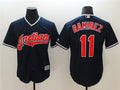 Custom Fan-Made Jose Ramirez Cleveland Guardians #11 Navy Baseball Jersey
