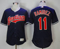 Custom Fan-Made Jose Ramirez Cleveland Guardians #11 Navy Baseball Jersey