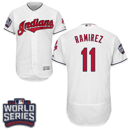 Custom Fan-Made Juan Ramirez Cleveland Guardians #11 White 2016 Baseball Jersey