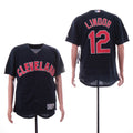 Custom Fan-Made Francisco Lindor Cleveland Guardians #12 Navy Baseball Jersey