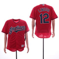 Custom Fan-Made Francisco Lindor Cleveland Guardians #12 Red Baseball Jersey