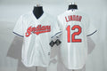 Custom Fan-Made Francisco Lindor Cleveland Guardians #12 White Baseball Jersey