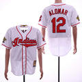 Custom Fan-Made Roberto Alomar Cleveland Guardians #12 Baseball Jersey