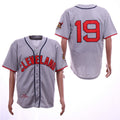Custom Fan-Made Bob Feller Cleveland Guardians #19 Grey 1948 Throwback Baseball Jersey