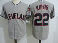 Custom Fan-Made Jason Kupnis Cleveland Guardians #22 Grey Baseball Jersey