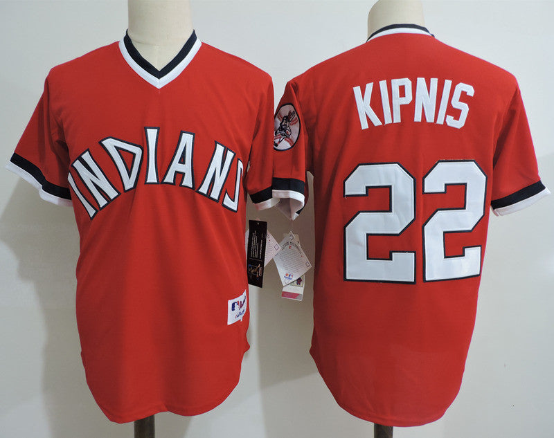 Custom Fan-Made Jason Kupnis Cleveland Guardians #22 Red Throwback Baseball Jersey
