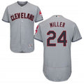 Custom Fan-Made Andrew Miller Cleveland Guardians #24 Grey Baseball Jersey