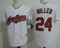 Custom Fan-Made Andrew Miller Cleveland Guardians #24 White Baseball Jersey