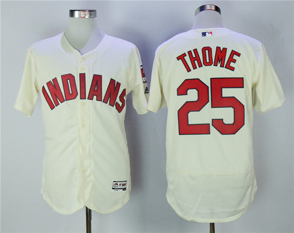Custom Fan-Made Jim Thome Cleveland Guardians #25 Baseball Jersey