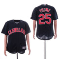 Custom Fan-Made Jim Thome Cleveland Guardians #25 Navy Baseball Jersey