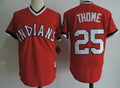Custom Fan-Made Jim Thome Cleveland Guardians #25 Red Baseball Jersey