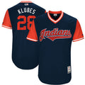 Custom Fan-Made Corey Kluber Klubes Cleveland Guardians #28 Navy 2017 Baseball Jersey