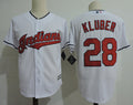 Custom Fan-Made Corey Kluber Cleveland Guardians #28 White Baseball Jersey