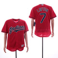Custom Fan-Made Kenny Lofton Cleveland Guardians #7 Red Baseball Jersey