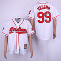 Custom Fan-Made Ricky Vaughn Cleveland Guardians #99 White Baseball Jersey