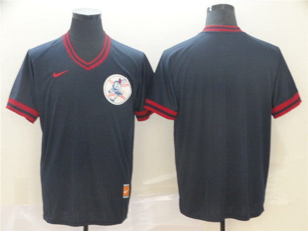Custom Fan-Made Black Throwback Cleveland Guardians Baseball Jersey Cleveland Guardians Black Throwback Baseball Jersey