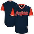 Custom Fan-Made Navy 2017 Cleveland Guardians Baseball Jersey Cleveland Guardians Navy 2017 Baseball Jersey