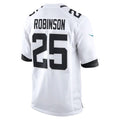 J.Jaguars #25 James Robinson White Game Jersey Stitched American Football Jerseys