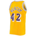 LA.Lakers #42 James Worthy Mitchell & Ness 1984-85 Hardwood Classics Swingman Jersey Gold Stitched American Basketball Jersey