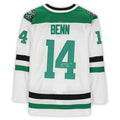D.Stars #14 Jamie Benn Fanatics Authentic Autographed  Jersey White Stitched American Hockey Jerseys
