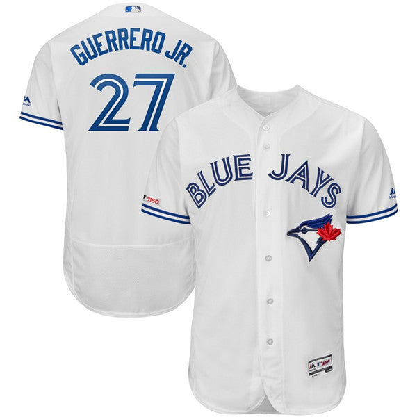 Custom Fan-Made Vladimir Guerrero Jr Toronto Blue Jays #27 Blue Baseball Jersey