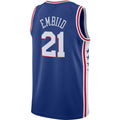 PH.76ers #21 Joel Embiid 2019-2020 Swingman Jersey Royal Icon Edition Stitched American Basketball Jersey