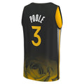 G.State Warriors #3 Jordan Poole Fanatics Branded 2022-23 Fastbreak Jersey City Edition Black Stitched American Basketball Jersey