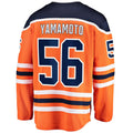 E.Oilers #56 Kailer Yamamoto Fanatics Branded Home Breakaway Player Jersey Orange Stitched American Hockey Jerseys
