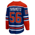 E.Oilers #56 Kailer Yamamoto Fanatics Branded Home Breakaway Player Jersey Royal Stitched American Hockey Jerseys