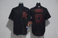 Custom Fan-Made Salvador Perez Kansas City Royals #13 Black Baseball Jersey