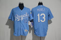 Custom Fan-Made Salvador Perez Kansas City Royals #13 Baseball Jersey