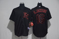 Custom Fan-Made Paulo Orlando Kansas City Royals #16 Black Baseball Jersey