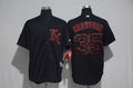 Custom Fan-Made Crawford Kansas City Royals #35 Black Baseball Jersey