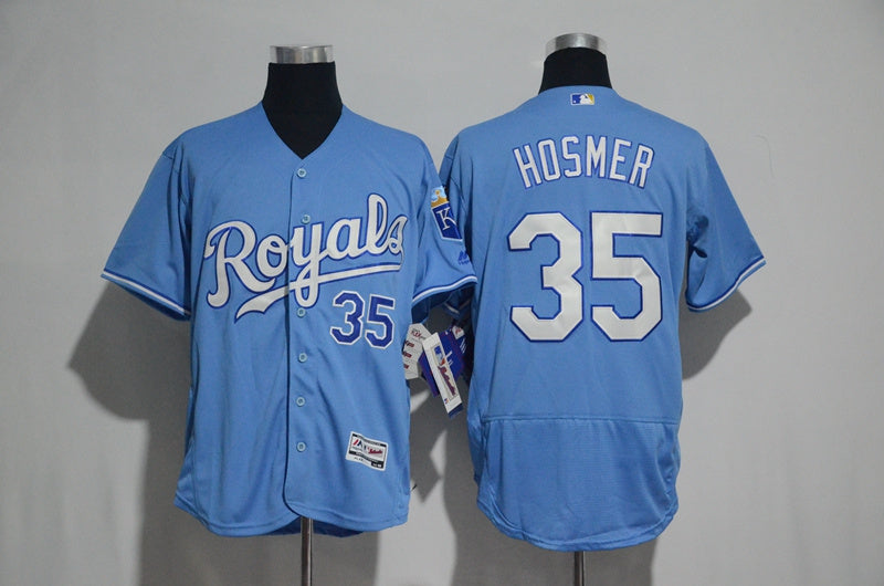 Custom Fan-Made Eric Hosmer Kansas City Royals #35 Baseball Jersey