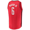 H.Rockets #6 Kenyon Martin Jr. Fanatics Branded 2021-22 Fast Break Replica Jersey Icon Edition Red Stitched American Basketball Jersey