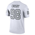 LV.Raiders #98 Maxx Crosby White Alternate Legend Stitched American Football Jerseys