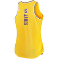 LA.Lakers #6 LeBron James Fanatics Branded Women's 2021-22 Fast Break Tank Jersey Icon Edition Gold Stitched American Basketball Jersey