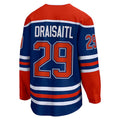 E.Oilers #29 Leon Draisaitl Fanatics Branded Home Premier Breakaway Player Jersey Royal Stitched American Hockey Jerseys