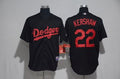 Custom Fan-Made Clayon Kershaw Los Angeles Dodgers #22 Black Baseball Jersey
