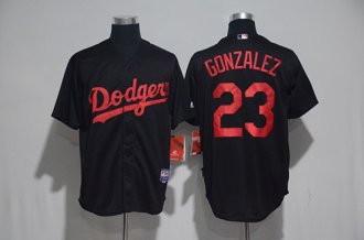 Custom Fan-Made Adrian Gonzalez Los Angeles Dodgers #23 Black Baseball Jersey