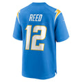 LA.Chargers #12 Joe Reed Powder Blue Game Jersey Stitched American Football Jerseys