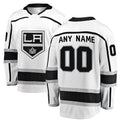 Custom White LAK Hockey Shirt Top