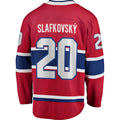M.Canadiens #20 Juraj Slafkovsky Fanatics Home Premier Breakaway Player Jersey - Red Stitched American Hockey Jerseys