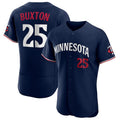 M.Twins #25 Byron Buxton Player Navy Elite Baseball Jerseys