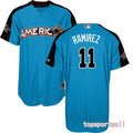Custom Fan-Made Jose Ramirez Style #11 Blue 2017 All-Star Edition Baseball Jersey