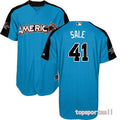 Custom Fan-Made Chris Sale Style #41 Blue 2017 All-Star Edition Baseball Jersey